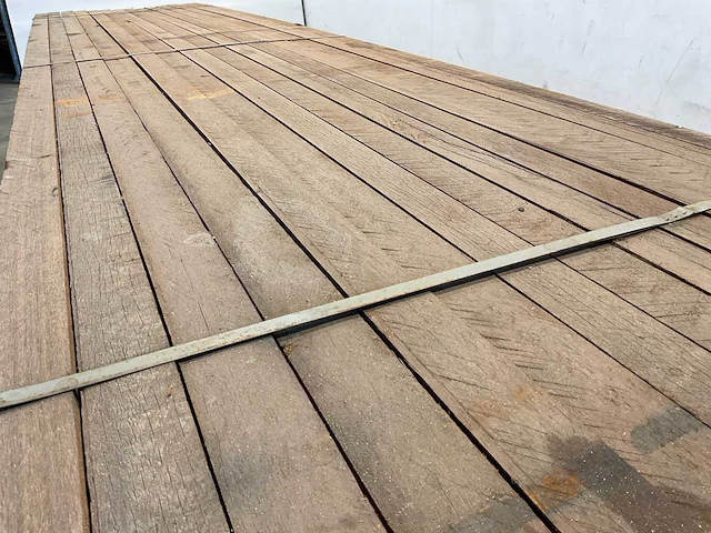 Azobé hardhouten tuinpaal fas 500x7x7 cm (42x) - afbeelding 3 van  7