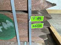 Azobé hardhouten tuinpaal fas gepunt 100x7x7 cm (112x) - afbeelding 5 van  5