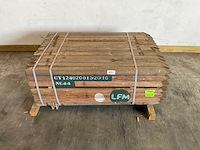 Azobé hardhouten tuinpaal fas gepunt 150x7x7 cm (120x) - afbeelding 1 van  5
