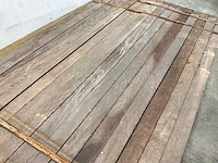 Azobé hardhouten tuinpaal fas gepunt 200x6x6 cm (160x) - afbeelding 4 van  6