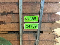 Azobé hardhouten tuinpaal fas gepunt 200x6x6 cm (160x) - afbeelding 6 van  6