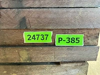 Azobé hardhouten tuinpaal fas gepunt 250x6x6 cm (160x) - afbeelding 6 van  6