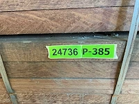 Azobé hardhouten tuinpaal fas gepunt 275x6x6 cm (160x) - afbeelding 6 van  6