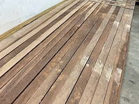 Azobé hardhouten tuinpaal fas gepunt 300x6x6 cm (160x) - afbeelding 4 van  6