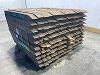 Azobé hardhouten tuinpaal gepunt 100x6x6 cm (136x) - afbeelding 4 van  8