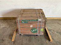 Azobé hardhouten tuinpaal gepunt 100x7x7 cm (140x) - afbeelding 1 van  5