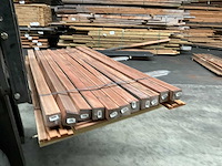 Azobé hardhouten tuinpaal gepunt 200x6,5x6,5 cm (11x) - afbeelding 4 van  15