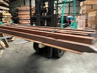 Azobé hardhouten tuinpaal gepunt 270x9x9 cm (12x) - afbeelding 5 van  11