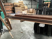 Azobé hardhouten tuinpaal gepunt 270x9x9 cm (12x) - afbeelding 7 van  11