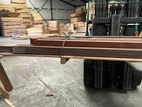 Azobé hardhouten tuinpaal gepunt 270x9x9 cm (12x) - afbeelding 8 van  11