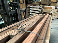 Azobé hardhouten tuinpaal gepunt 270x9x9 cm (12x) - afbeelding 11 van  11