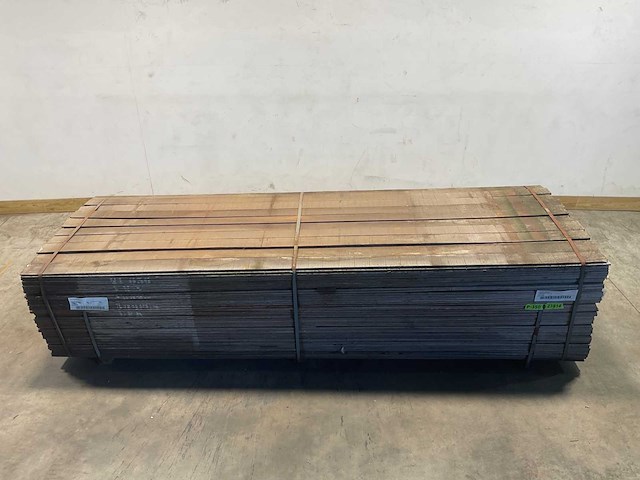 Azobé hardhouten waterkering plank 300x10x1 cm (100x) - afbeelding 2 van  8