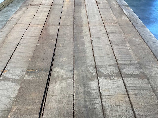 Azobé hardhouten waterkering plank 300x10x1 cm (200x) - afbeelding 3 van  6
