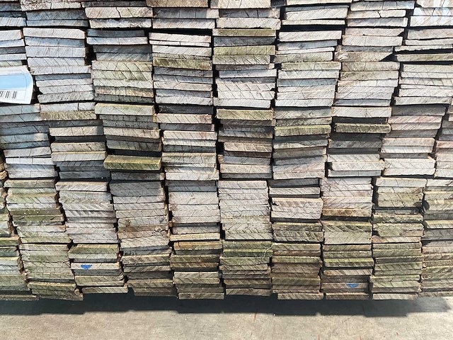 Azobé hardhouten waterkering plank 300x10x1 cm (200x) - afbeelding 6 van  8