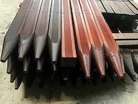 Azobé & niove hardhouten paal (56x) - afbeelding 4 van  7