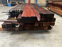 Azobé & niove hardhouten paal (56x) - afbeelding 6 van  7