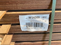Azobé paal geschaafd gepunt 200x6,5x6,5 cm (84x) - afbeelding 3 van  3