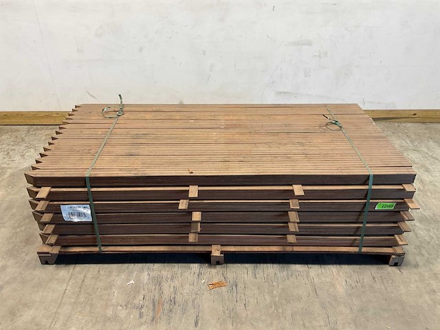 Azobé paal geschaafd gepunt 200x6,5x6,5 cm (91x) - afbeelding 2 van  7