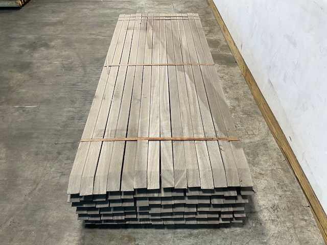 Azobé paal geschaafd met punt 250x6,5x6,5 cm (42x) - afbeelding 3 van  8