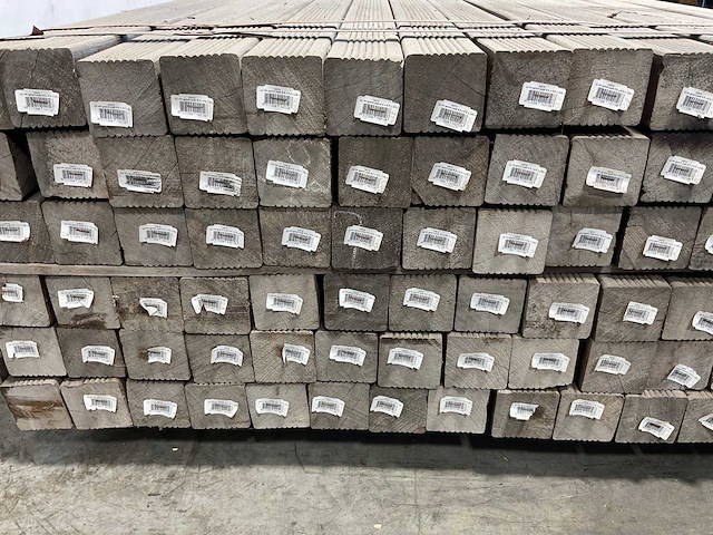 Azobé paal geschaafd met punt 250x6,5x6,5 cm (48x) - afbeelding 7 van  8