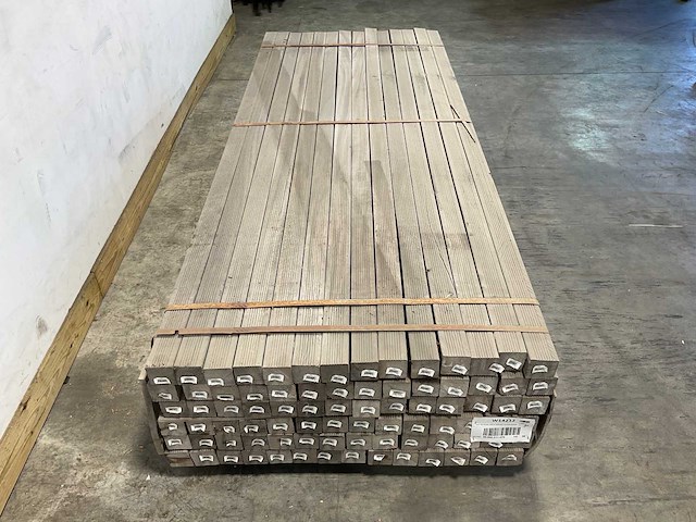 Azobé paal geschaafd met punt 250x6,5x6,5 cm (84x) - afbeelding 4 van  5