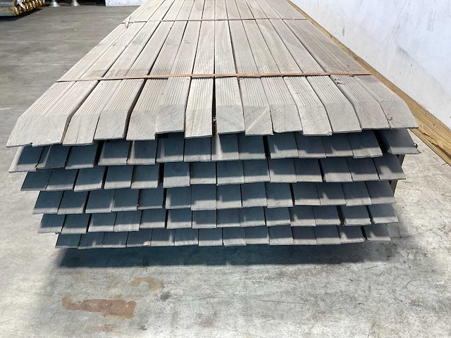 Azobé paal geschaafd met punt 250x6,5x6,5 cm (84x) - afbeelding 3 van  6