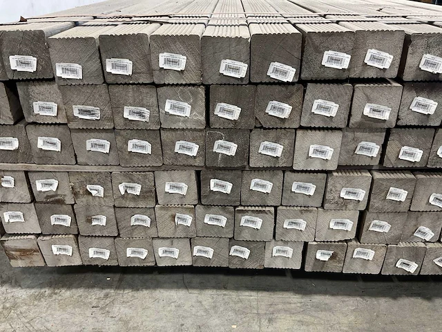 Azobé paal geschaafd met punt 250x6,5x6,5 cm (90x) - afbeelding 8 van  9