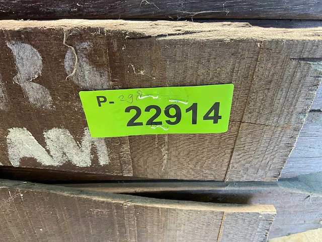 Azobé paal geschaafd met punt 250x6,5x6,5 cm (90x) - afbeelding 9 van  9