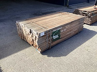 Azobè paal hardhout 50x50x2000mm (200x) - afbeelding 1 van  5