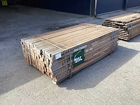 Azobè paal hardhout 50x50x2000mm (200x) - afbeelding 5 van  5
