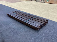 Azobè paal hardhout 70x70x3000mm (25x) - afbeelding 1 van  5
