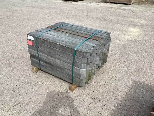 Azobè paal hardhout 80x80x1000mm (70x) - afbeelding 2 van  4