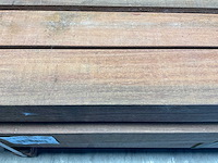 Azobé paal met diamantkop 300x14x14 cm (18x) - afbeelding 6 van  7
