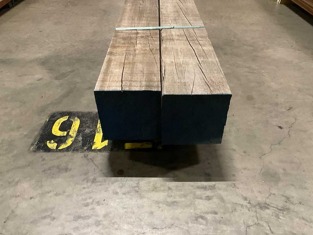 Azobe palen 150x150 mm (2x) - afbeelding 4 van  5