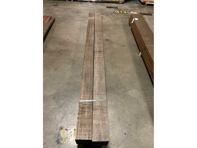 Azobe palen 150x150 mm (2x) - afbeelding 5 van  5