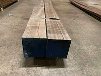 Azobe palen 150x150 mm (2x) - afbeelding 2 van  5