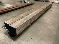 Azobe palen 150x150 mm (2x) - afbeelding 3 van  5