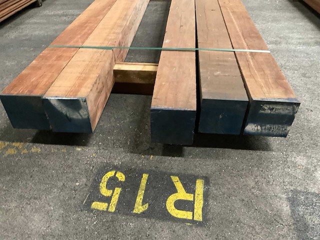 Azobe palen 150x150 mm (5x) - afbeelding 2 van  5