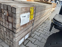 Azobé palen fijnbezaagd gepunt 2750x60x60mm (80x) - afbeelding 2 van  3