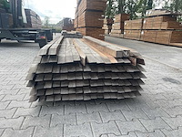 Azobe palen fijnbezaagd gepunt 2750x60x60mm (96x) - afbeelding 4 van  4