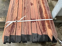 Azobé palen geschaafd 2750x65x65 mm (21x) - afbeelding 1 van  4