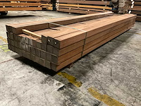 Azobe palen geschaafd 85x85 mm (39x) - afbeelding 3 van  6