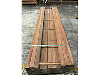 Azobe palen geschaafd 85x85 mm (39x) - afbeelding 5 van  6