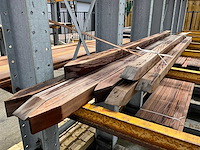 Azobé palen geschaafd diverse afmetingen (8x) - afbeelding 1 van  3