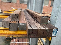 Azobé palen geschaafd diverse afmetingen (8x) - afbeelding 3 van  3