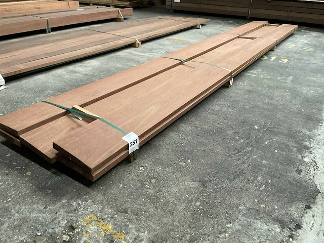 Azobe planken 35x230 mm geschaafd (5x) - afbeelding 1 van  6