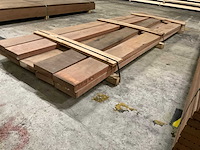 Azobe planken geschaafd 45x190 mm (9x) - afbeelding 3 van  6