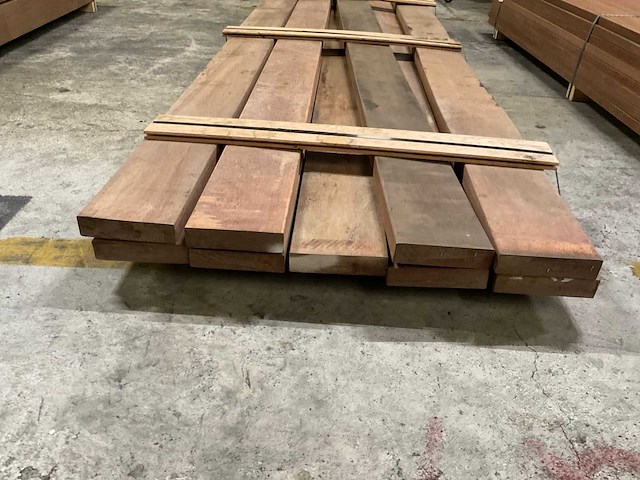 Azobe planken geschaafd 45x190 mm (9x) - afbeelding 4 van  6