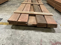 Azobe planken geschaafd 45x190 mm (9x) - afbeelding 4 van  6