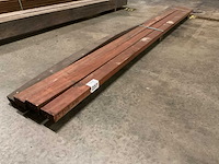 Azobe regels 40x85 mm geschaafd (4x) - afbeelding 1 van  5